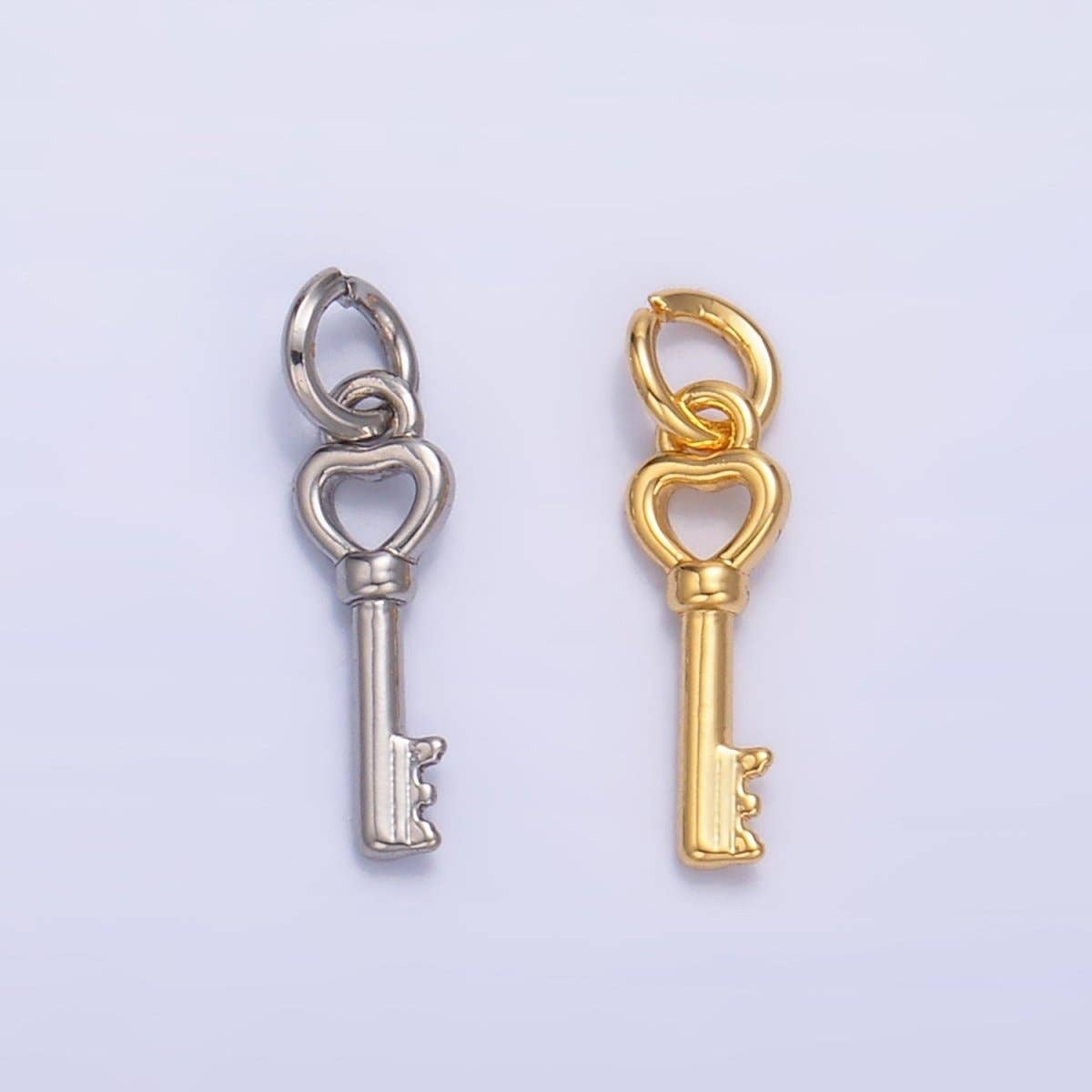 Heart Key Charm