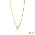 Split Chain Charm Necklace