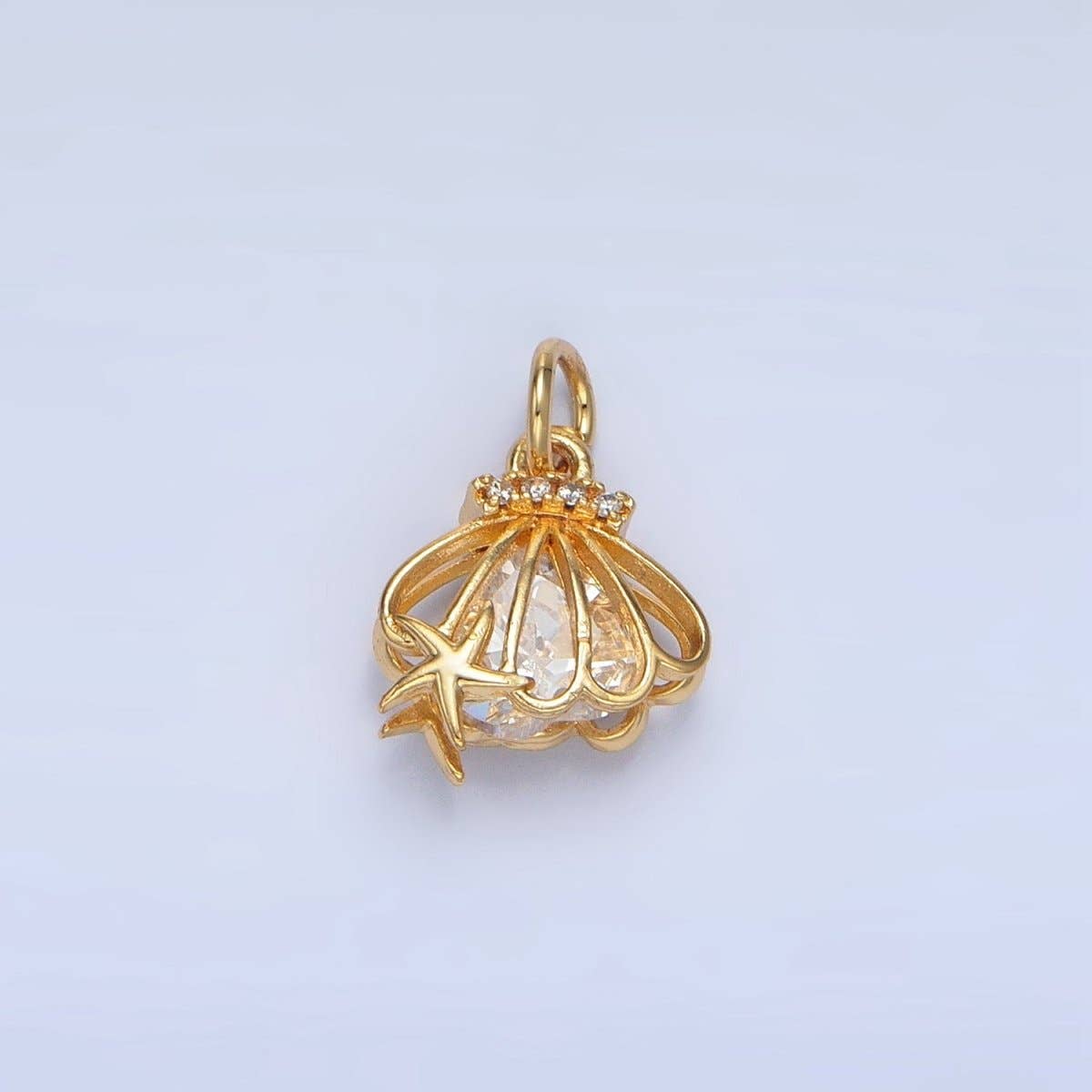 Starfish Sea Clam Shell Charm