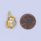 Pearl Clam Sea Shell Charm