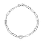 Heart Paperclip Bracelet