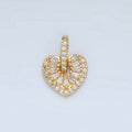 Baguette Heart Pendant