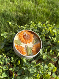 Sunflower Tin Candle