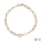 Heart Paperclip Bracelet