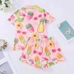 Tropical Fruit Cocktail Pajama Set