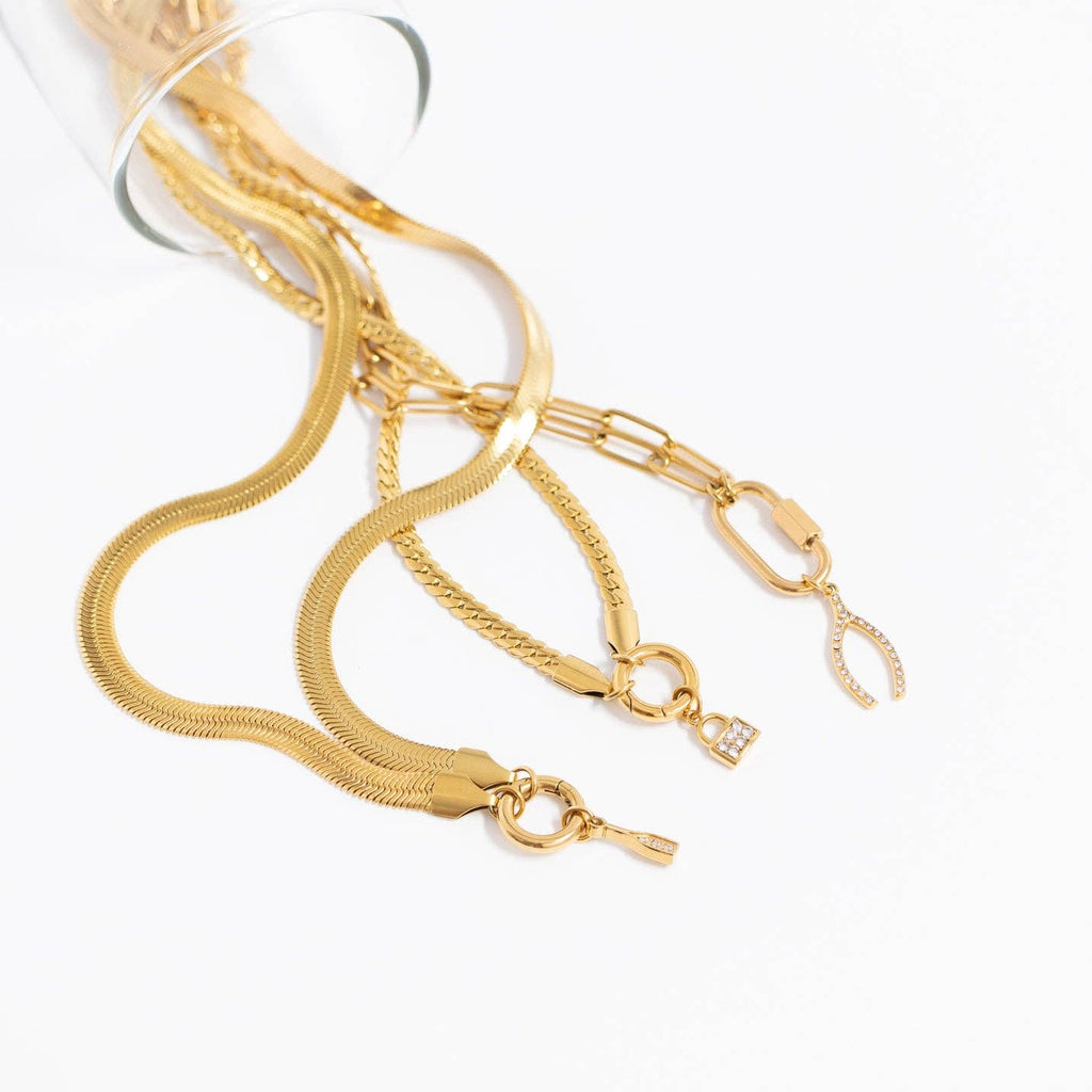 Curb Charm Necklace