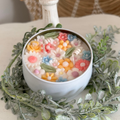 Flower Garden Tin Candle