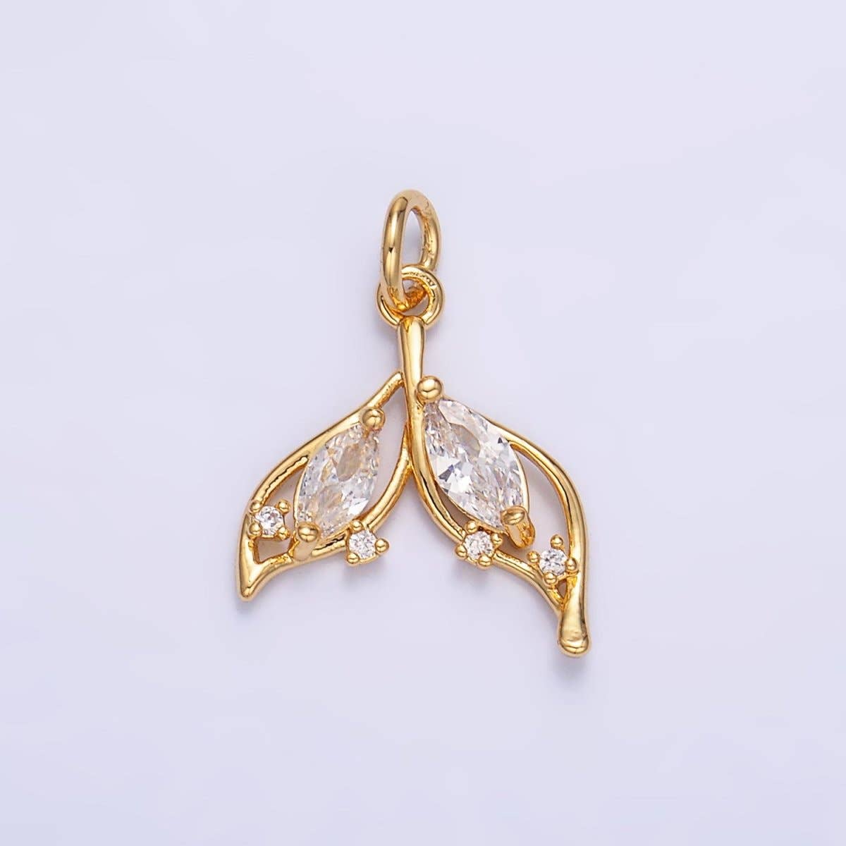 Whale Tail Fin Charm