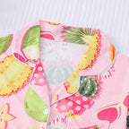 Tropical Fruit Cocktail Pajama Set
