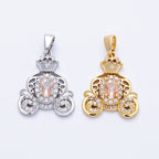 Gemstone Carriage Charm