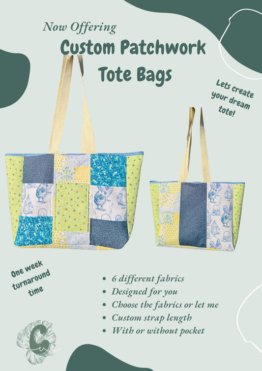 Custom Patchwork Tote Bag