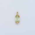 Mini Light Green Baguette Charm