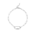 Paperclip Carabiner Charm Bracelet