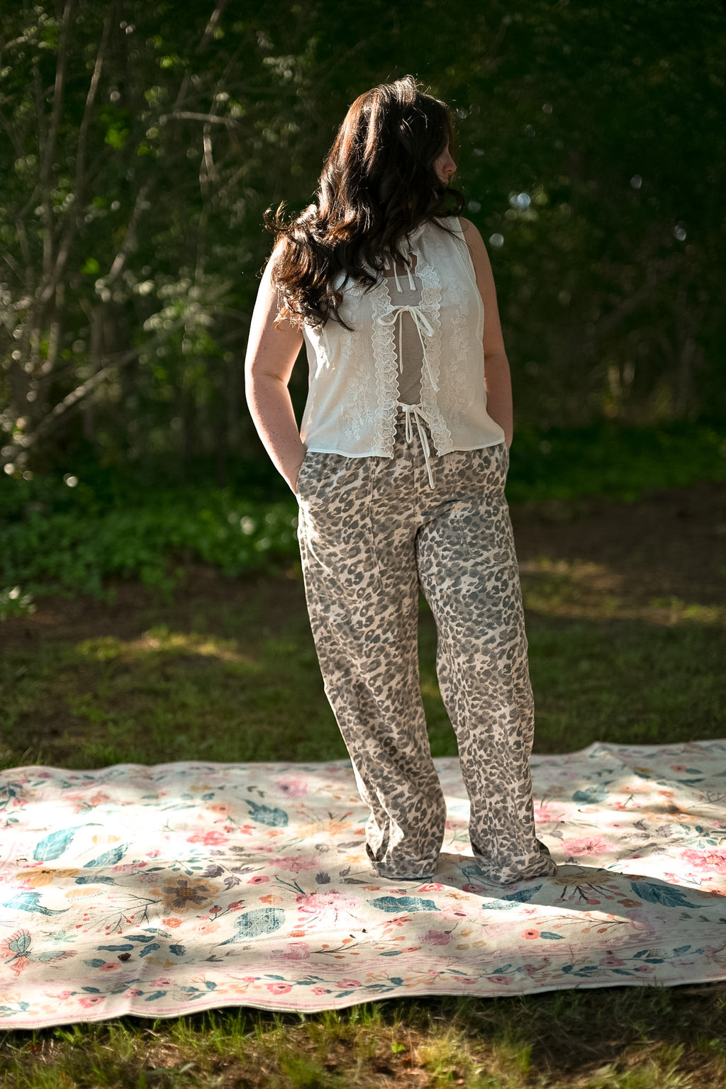 Lace Tie Blouse
