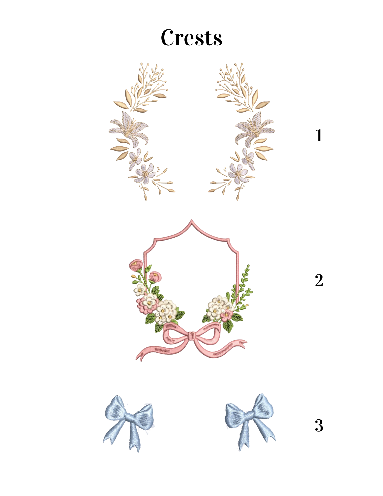 Embroidered Crest Add-On