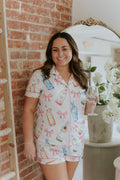 Cocktails & Bows Pajama Set