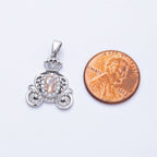 Gemstone Carriage Charm