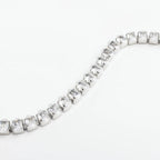 Oval Cubic Zirconia Tennis Chain Bracelet
