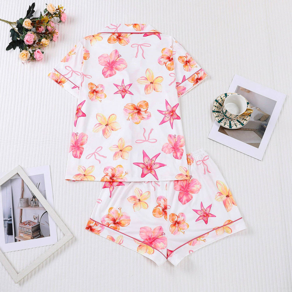 Tropical Flowers Pajama Set