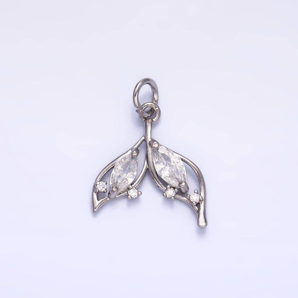 Whale Tail Fin Charm