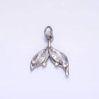 Whale Tail Fin Charm
