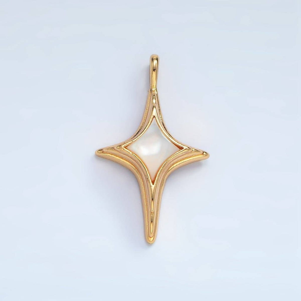 Pearl Celestial North Star Charm