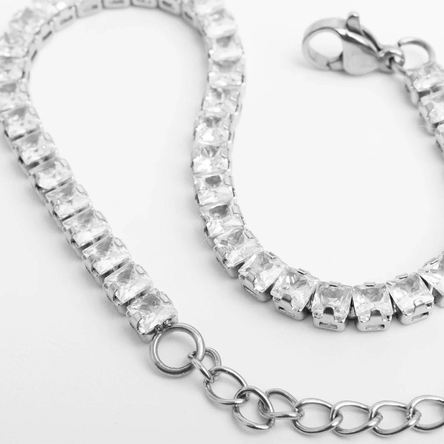 Emerald Cut Tennis Bracelet