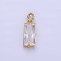 Clear Baguette Charm