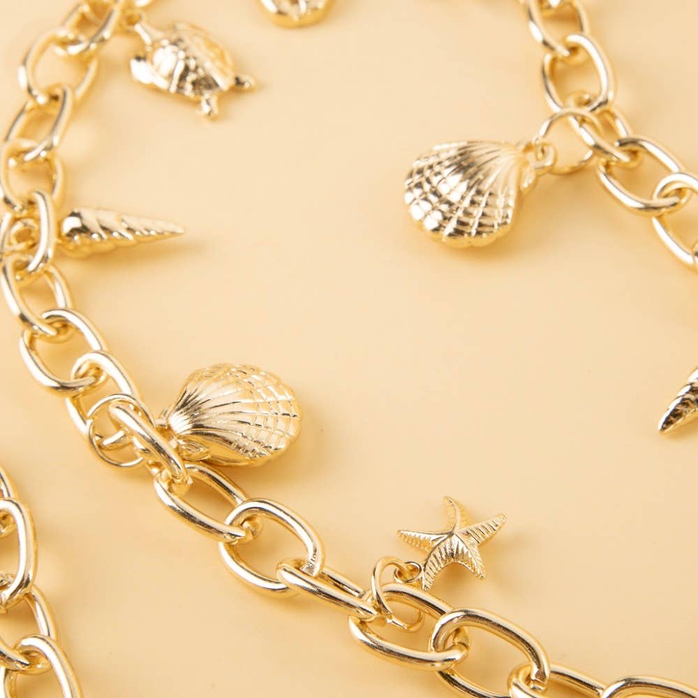 Sealife Charms Chain Belt