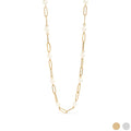 Pearl Paperclip Charm Necklace