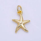 Textured Star Fish Charm