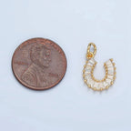 Baguette Horseshoe Charm