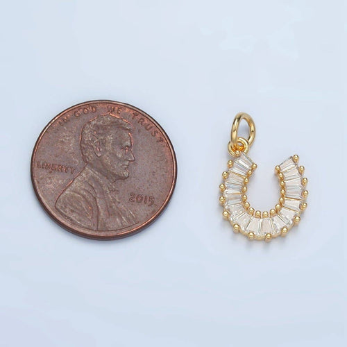 Baguette Horseshoe Charm