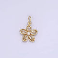 Baguette Petal Flower Charm