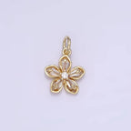 Baguette Petal Flower Charm