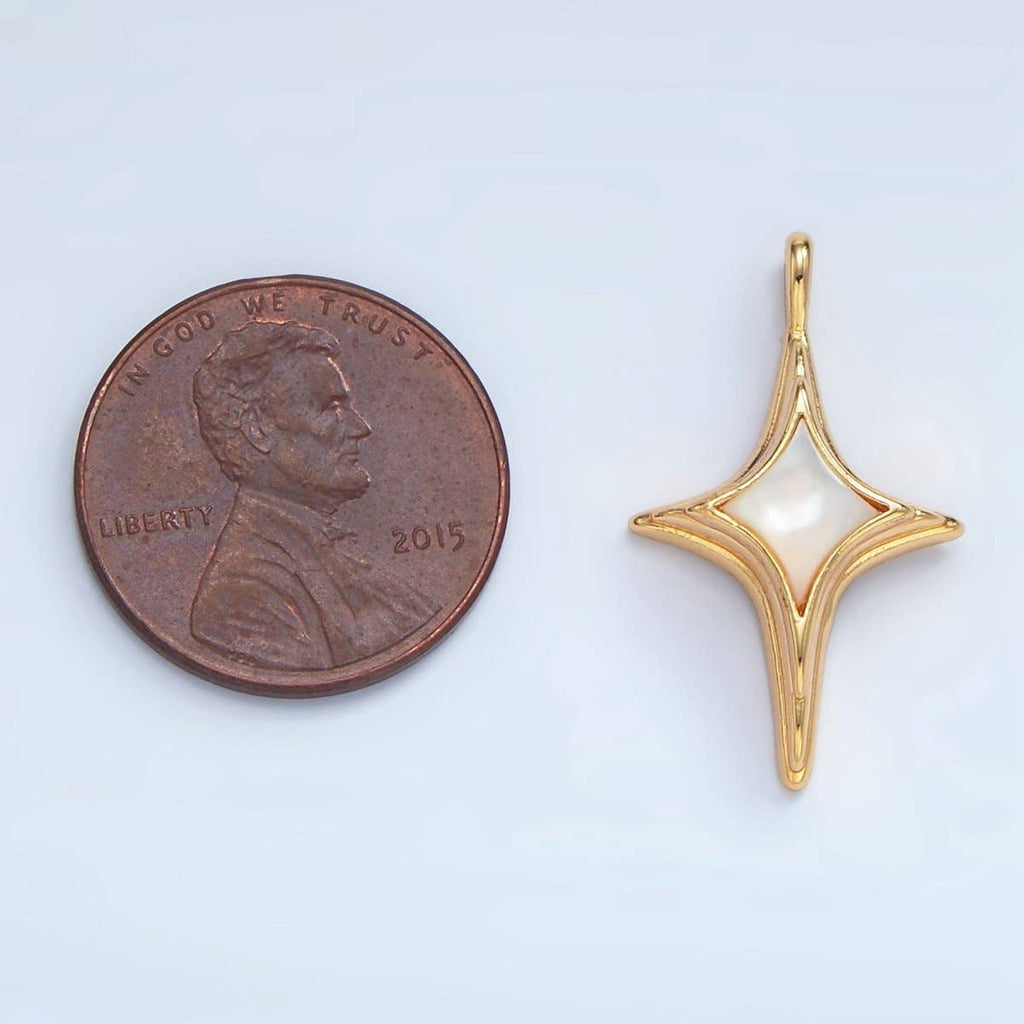 Pearl Celestial North Star Charm
